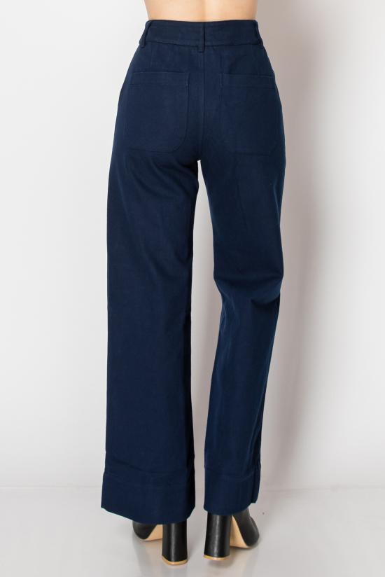  M.PATMOS 스트레이트 팬츠 M.Patmos 리버사이드 와이드 레그 코튼 팬츠 네이비 - OTHER BRANDS