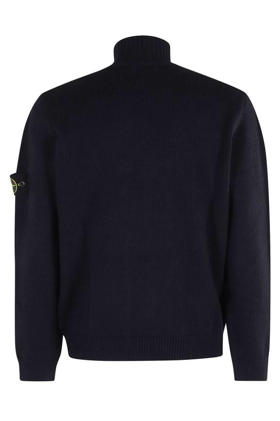  스톤 아일랜드 터틀넥 마글리아  스웨터 네이비 블루 - STONE ISLAND