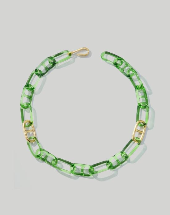  제인 다렌스부르그 목걸이/팬던트 제인 다렌스버그 타원형 및 황동 마리너 링크 목걸이 프리엔