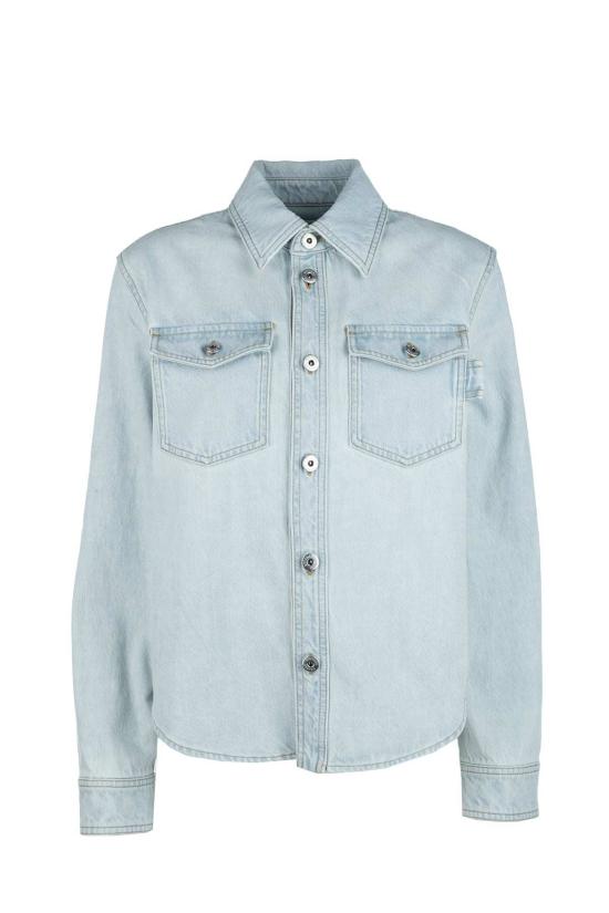  보테가베네타 데님 셔츠 Bottega Veneta Camicie 셔츠 라이트 블루