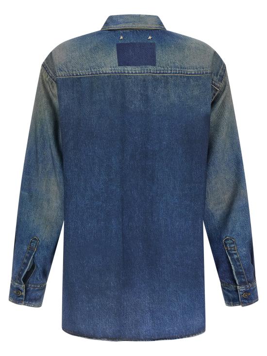 26SS 골든구스 블라우스 GWP02525P0024065010050100 Blue - GOLDEN GOOSE