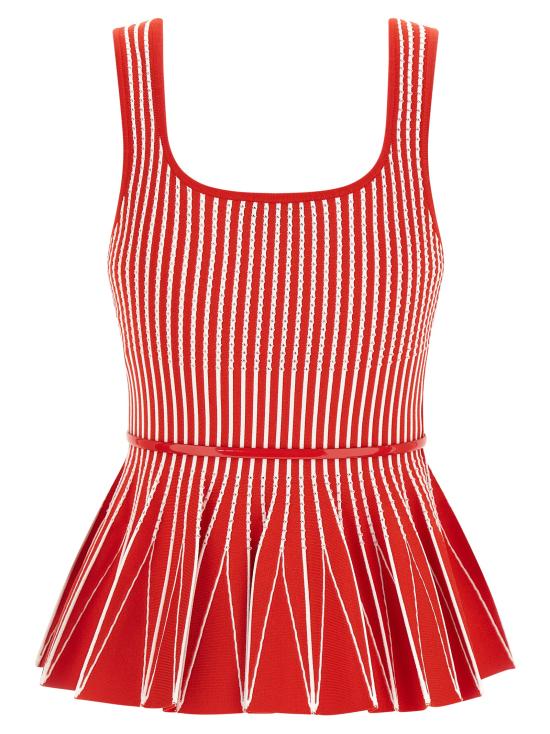 26SS 엘리자베타프랜치 민소매 티셔츠 TK85S62E2I29 Red - ELISABETTA FRANCHI