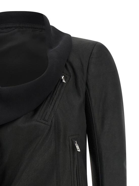 26SS 릭 오웬스 가죽 자켓 RP01F6706LBFG09 Black - RICK OWENS