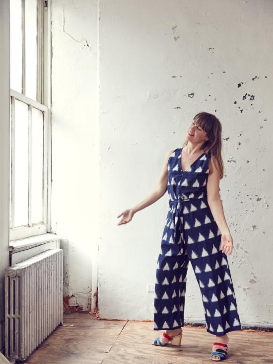  H. Fredriksson 점프수트 Ikat  네이비 - OTHER BRANDS