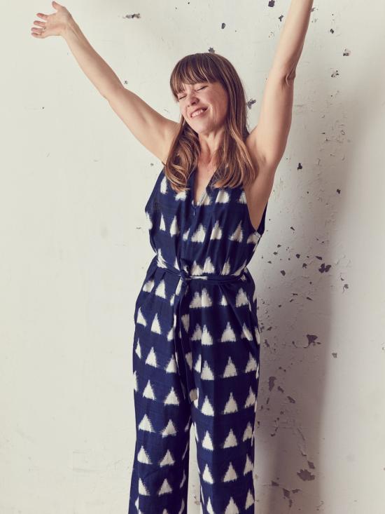  H. Fredriksson 점프수트 Ikat  네이비 - OTHER BRANDS