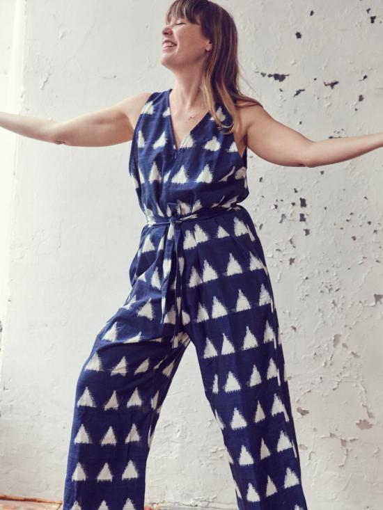  H. Fredriksson 점프수트 Ikat  네이비 - OTHER BRANDS