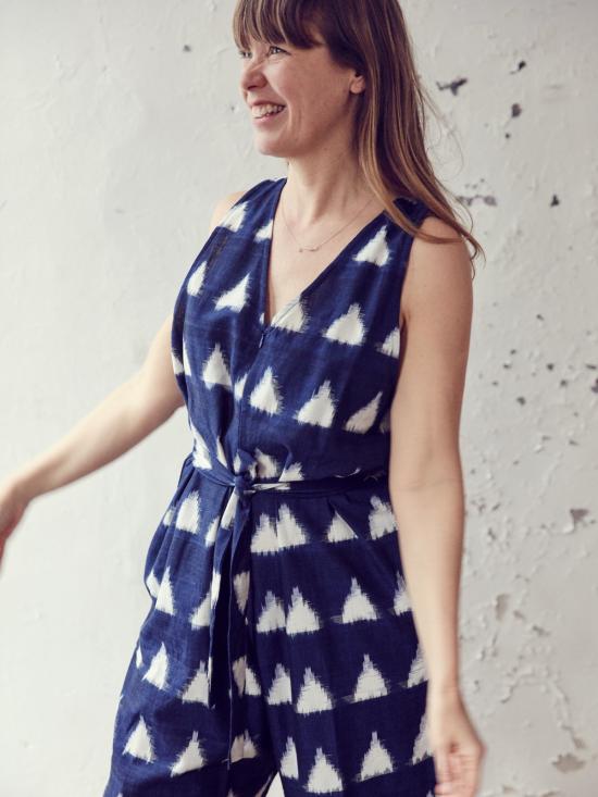  H. Fredriksson 점프수트 Ikat  네이비 - OTHER BRANDS