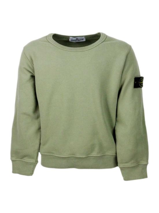  [키즈] 스톤 아일랜드 풀오버 키즈  스웨터 베르데 멘타