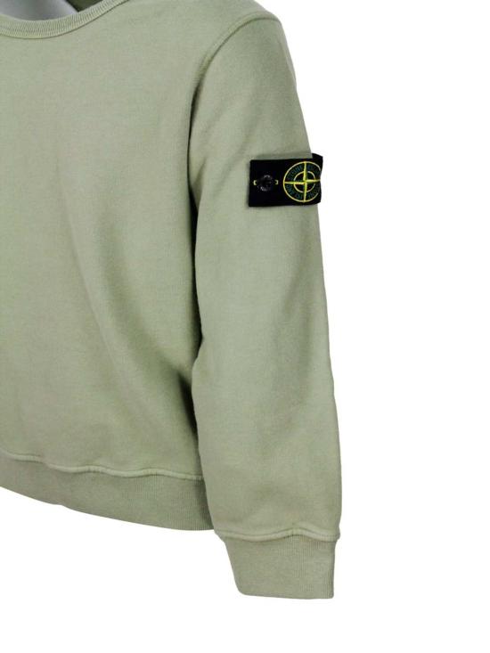  [키즈] 스톤 아일랜드 풀오버 키즈  스웨터 베르데 멘타 - STONE ISLAND