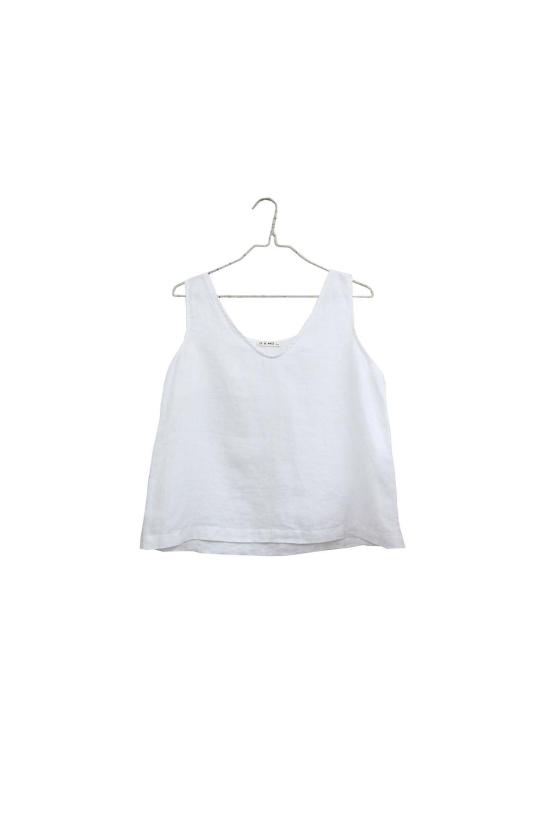  잇이즈웰 LA 민소매 티셔츠 잇이즈웰 L.A. 양면 리넨 탱크탑 - IT IS WELL L.A.