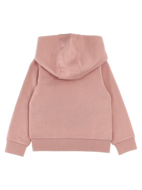 [키즈] 몽클레어 풀오버 몽클레르 로고 자수 후드티 (핑크) 키즈 사이즈 - MONCLER