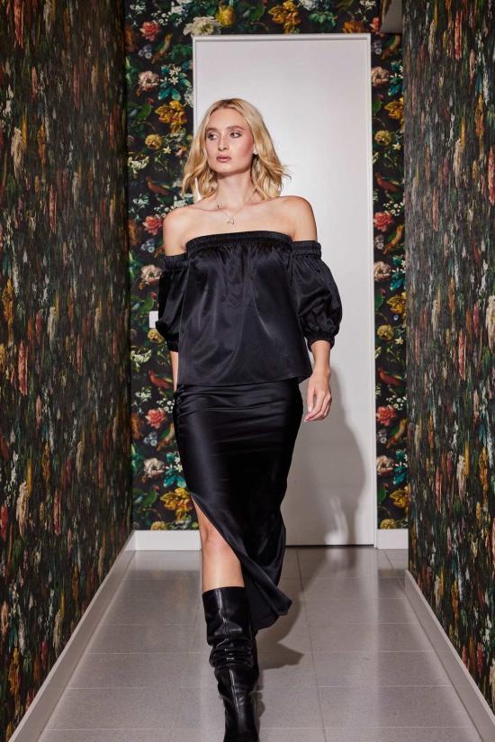  Lindsay Nicholas New York 긴팔 티셔츠 린지 니콜라스 뉴욕 오프숄더 - LINDSAY NICHOLAS NEW YORK