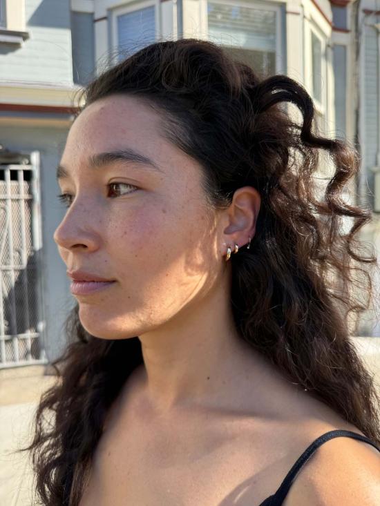  모나드 이어링 스몰 후프  골드 - MONADE