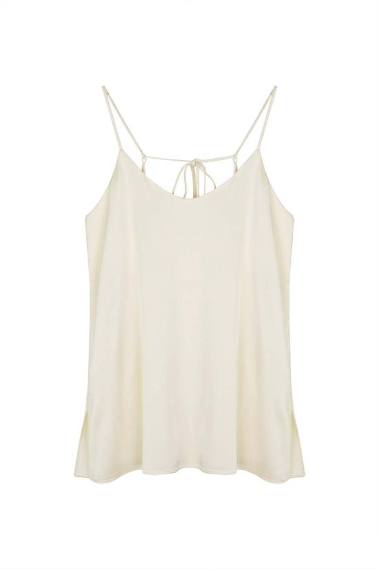  샌드베이지 민소매 티셔츠 샌드 베이지 소피아 슬리브리스 탑 아이보리 - SANDBEIGE