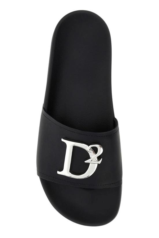  디스퀘어드2 뮬/슬리퍼 Dsquared2 D2 스테이트먼트 슬리퍼 네로 - DSQUARED2