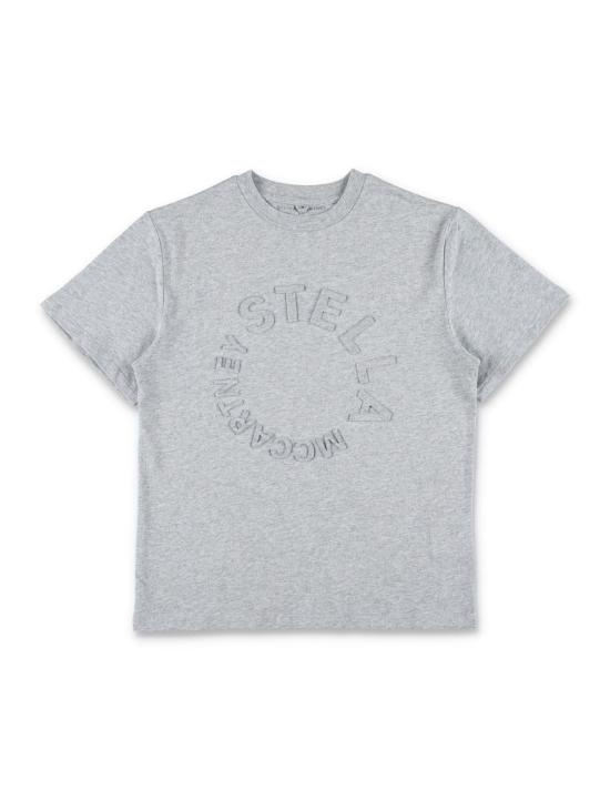  [키즈] 스텔라 맥카트니 탑 스텔라 매카트니 아동용 3D 로고 티셔츠 (회색)