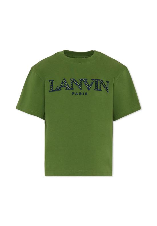  [키즈] 랑방 트레이닝 상의 아동용  로고 티셔츠 (녹색)