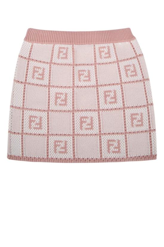  [키즈] 펜디 스커트 키즈  고나 코튼 크로셰  게소스트로버크림 - FENDI