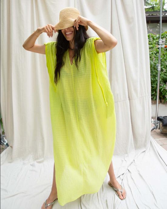  LWN 비치용품 Lwn Quill Caftan Keffir Grid Voile - LWN