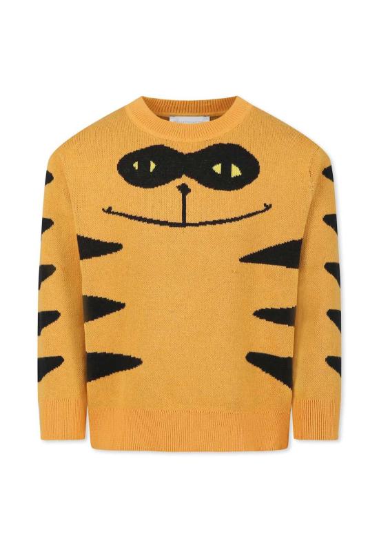  [키즈] 스텔라 맥카트니 풀오버 스텔라 매카트니 아동용 고양이 스웨터 오렌지색