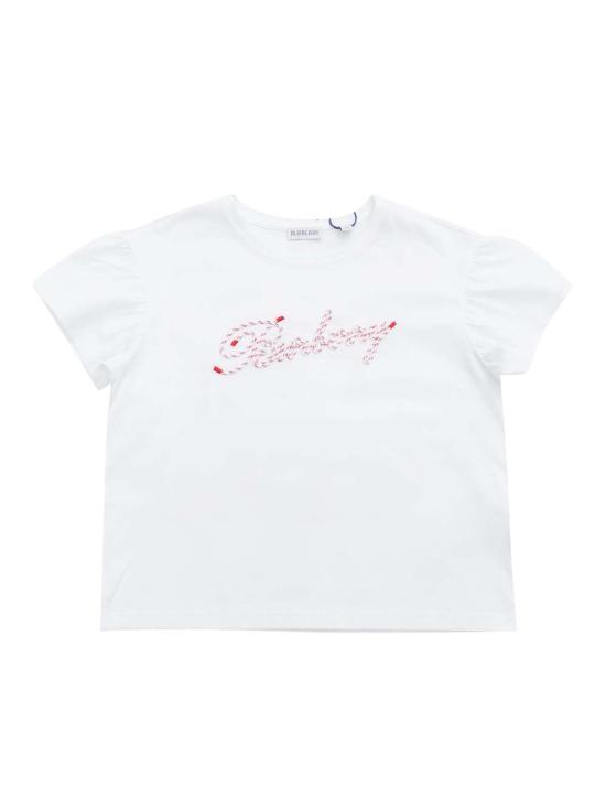  [키즈] 버버리 트레이닝 상의 아동용 티셔츠 (흰색)