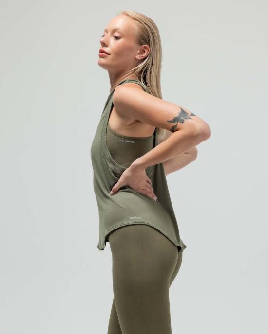  Reformer 민소매 티셔츠 리포머 루즈핏 레이서백 탱크탑 - REFORMER