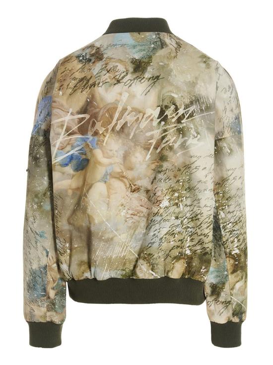  발망 봄버 자켓 멀티컬러 코튼 봄버 재킷 멀티컬러 - BALMAIN