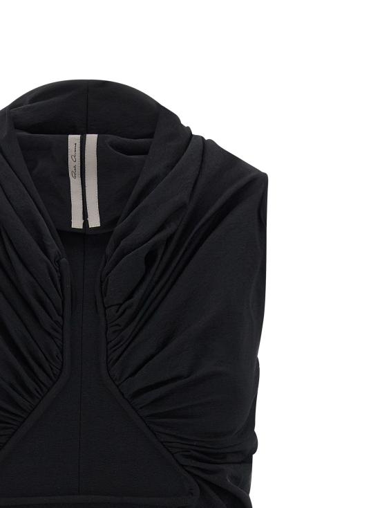 26SS 릭 오웬스 이브닝 티셔츠 RP01F6223JNDB09 Black - RICK OWENS