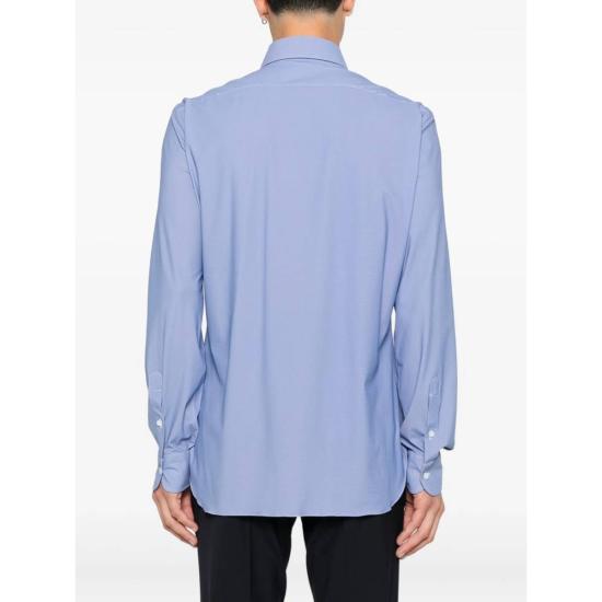  발바 긴팔 셔츠 바르바 나폴리  블루/화이트 - BARBA