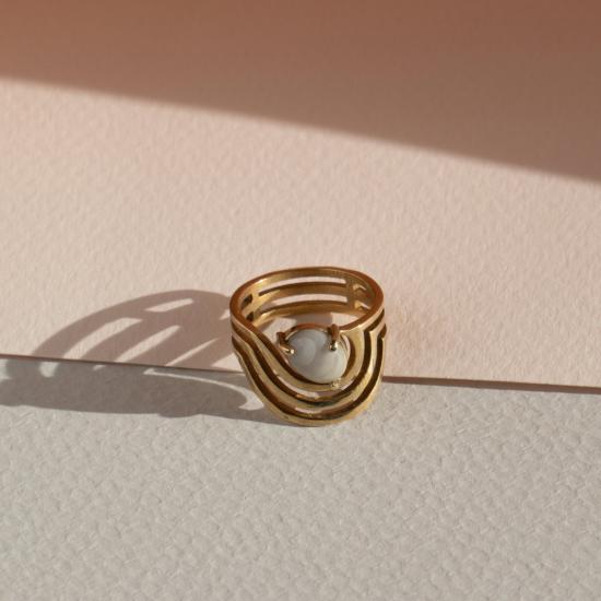  린지 루이스 주얼리 반지 스웨이 링 (황동) - LINDSAY LEWIS JEWELRY