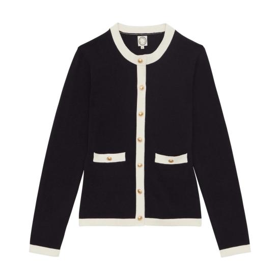  이네스 드 라 프레상쥬 가디건 코랑탱 카디건 네이비 - INES DE LA FRESSANGE