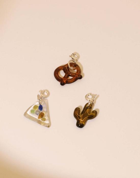  클레드 목걸이/팬던트 피자 아이콘 참