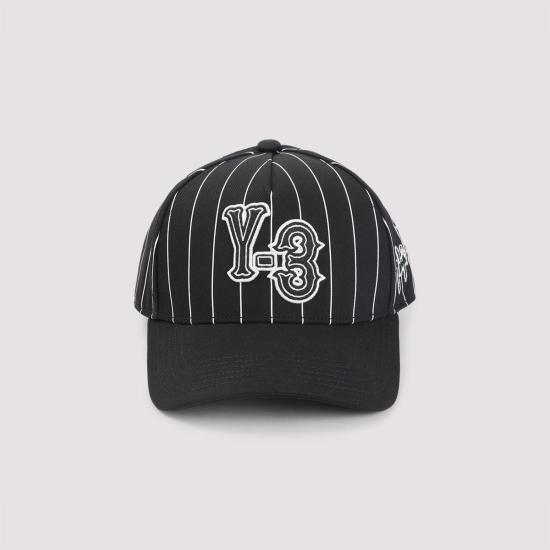 와이쓰리 모자 Y 3 핀스트라이 캡 블랙 - Y-3