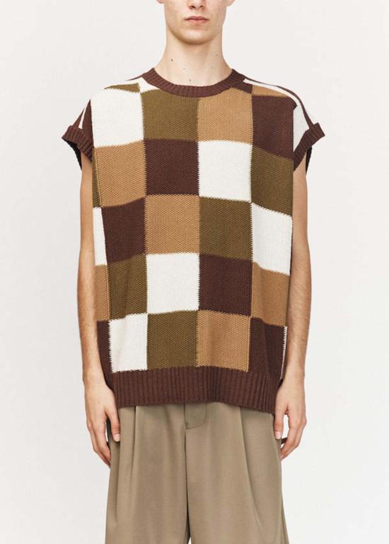  송포더뮤트 스웨터 Song For The Mute 오버사이즈 베스트 멀티