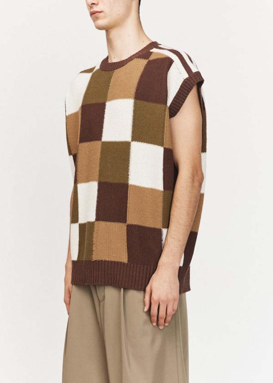  송포더뮤트 스웨터 Song For The Mute 오버사이즈 베스트 멀티 - SONG FOR THE MUTE