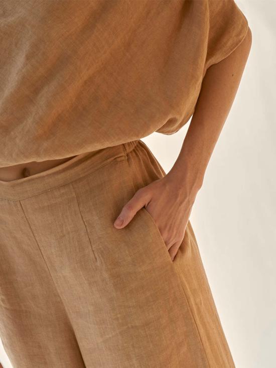  IKKIVI 스트레이트 팬츠 이키비 카키 카울 세트 브라운 - OTHER BRANDS