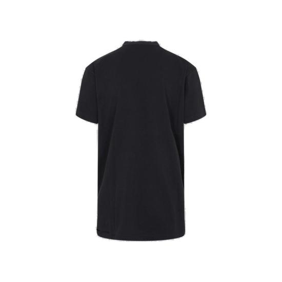  발렌시아가 반팔 티셔츠 옵티컬 오버사이즈 티셔츠 블랙 - BALENCIAGA