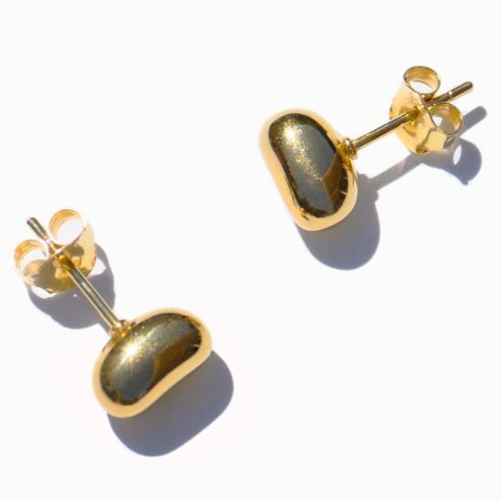  밍유왕 이어링 밍위왕 미니 빈  18K 골드 - MING YU WANG