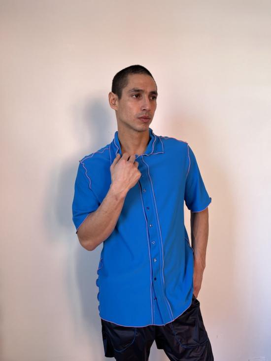  Sherris 반팔 셔츠 셰리스 알렉스 버튼다운  블루 - OTHER BRANDS