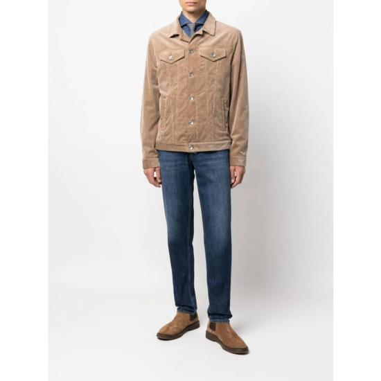  브루넬로 쿠치넬리 데님 셔츠 Brunello Cucinelli 셔츠 블루 - BRUNELLO CUCINELLI