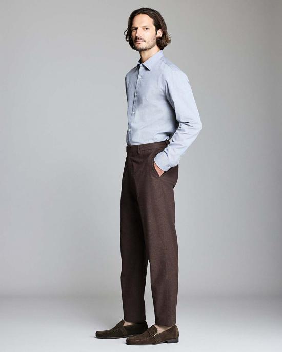  Billy Reid 긴팔 셔츠 빌리 리드 옥스포드 허치슨 드레스  라이트 그레이 - OTHER BRANDS