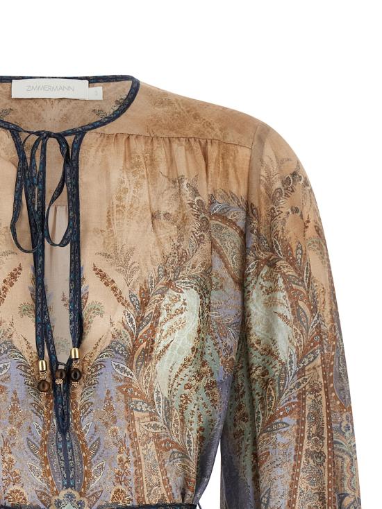 26SS 짐머만 숏 원피스 5807DRS262TPBL Multicolor - ZIMMERMANN