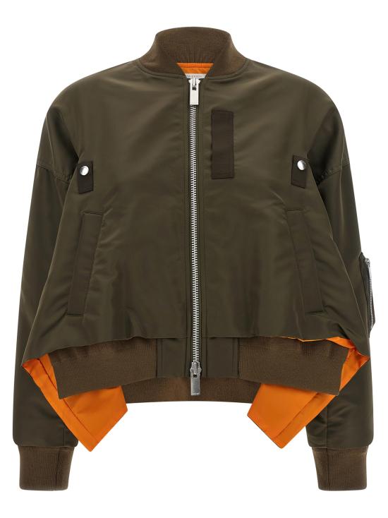 26SS 사카이 봄버 자켓 2608304531 Green