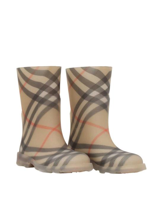 [키즈] 버버리 부츠 아동용 웨더부츠 베이지 - BURBERRY