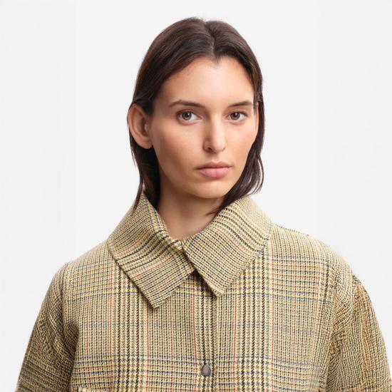  마고 론베르그 봄버 자켓 마고 론버그 안야 재킷 체크 - MARGAUX LONNBERG