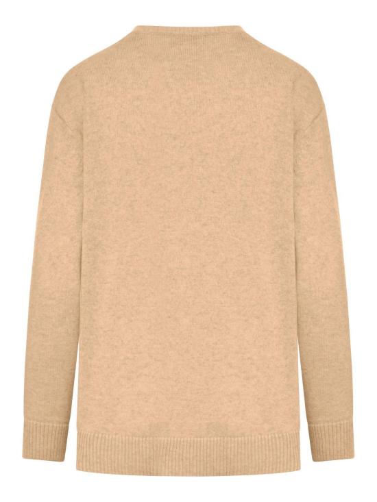  막스마라 스웨터 막스 마라 플라타 크루넥 점퍼 브라운 - MAX MARA