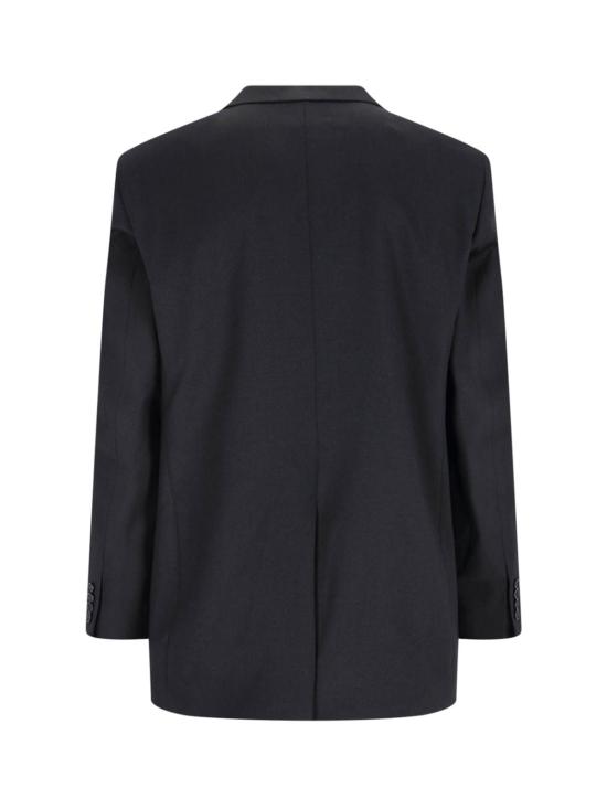  선플라워 수트 자켓 쇼 싱글 브레스트 블레이저 블랙 - SUNFLOWER