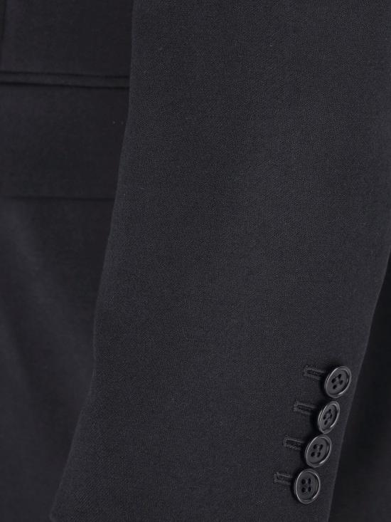  선플라워 수트 자켓 블랙 울 싱글 브레스트 블레이저 - SUNFLOWER