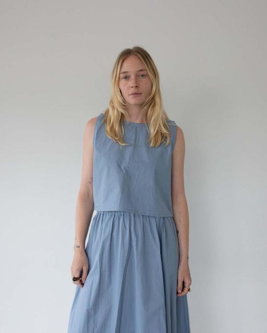  어니스트 코튼 민소매 티셔츠 파머 탱크 - HONEST COTTON