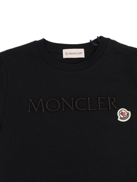  [키즈] 몽클레어 트레이닝 상의 키즈 반팔 티셔츠 블랙 - MONCLER